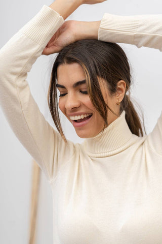 Indigo Turtleneck Sweater
