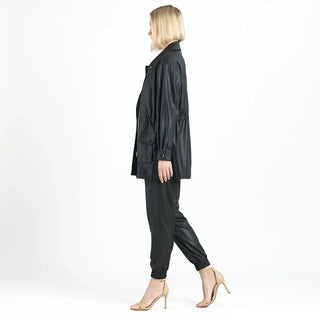 Drawstring Waist Utility Jacket