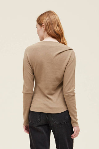 WAFFLE KNIT LONG SLEEVE
