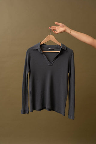 HONEYCOMB TEXTURE POLO SHIRT