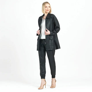 Drawstring Waist Utility Jacket