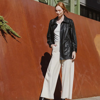 Drawstring Waist Utility Jacket