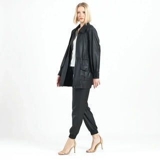 Drawstring Waist Utility Jacket
