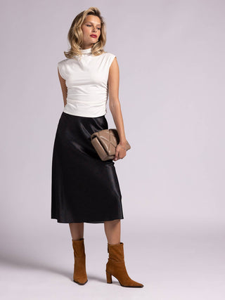 Mock Neck Sleeveless Top - SIMONE TOP