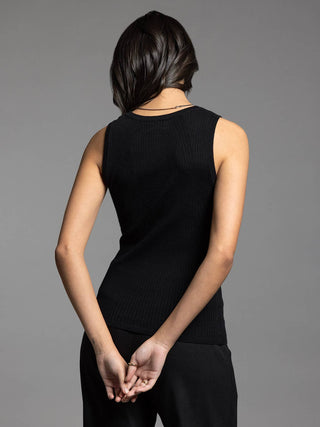 Scoop Neck Ribbed Tank Top