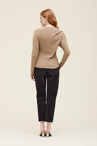 WAFFLE KNIT LONG SLEEVE